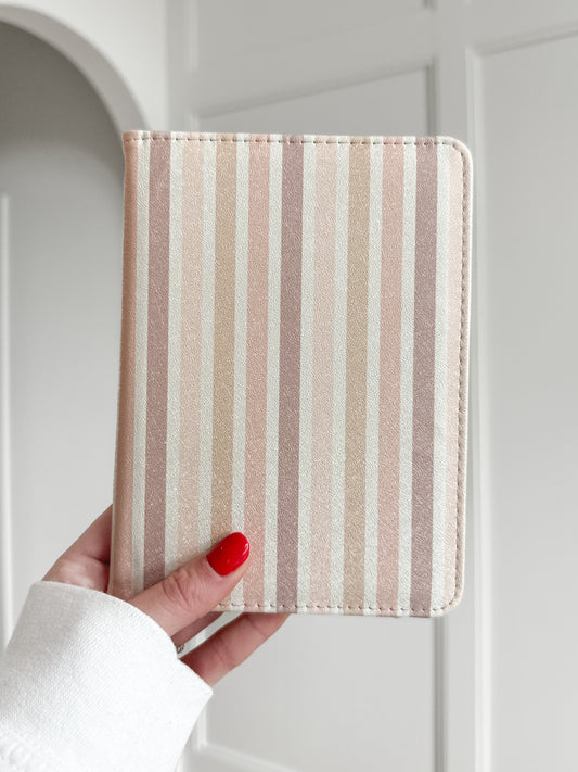 Blush Striped Neutral Kindle Case