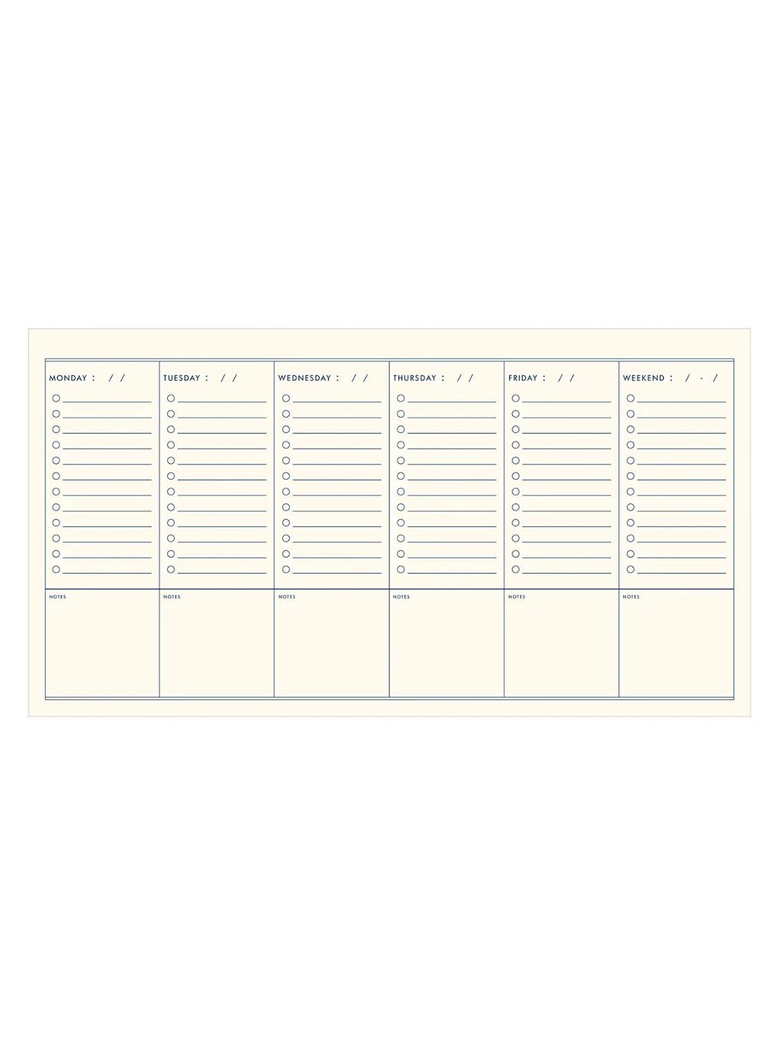 The Weekly Log Weekly Beige Planner