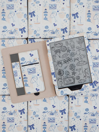 Beachside Reads Blue Kindle Case