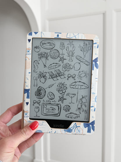Beachside Reads Blue Kindle Case