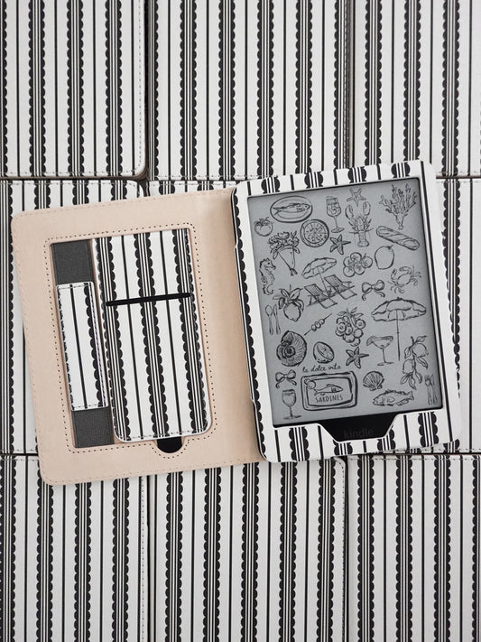 Black and White Lace Kindle Case