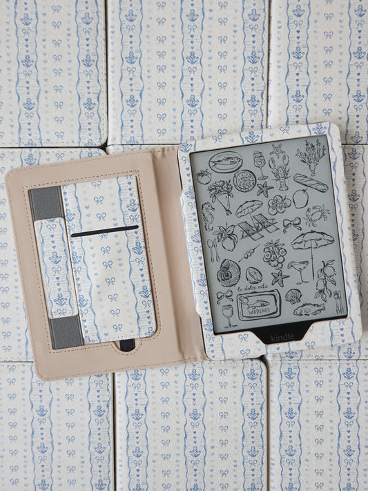 Brighter Days Blue Bow Kindle Case