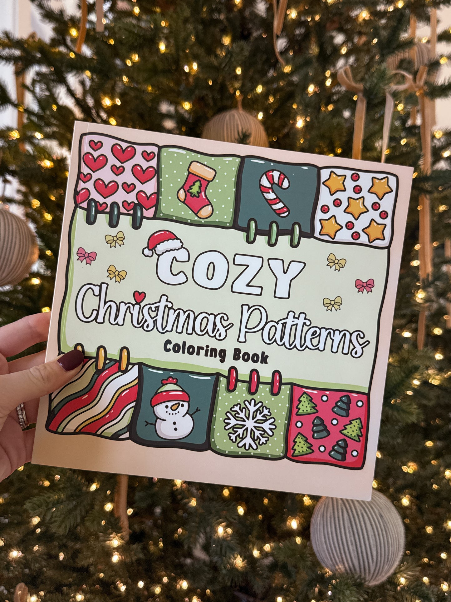 Cozy Christmas Patterns Coloring Book