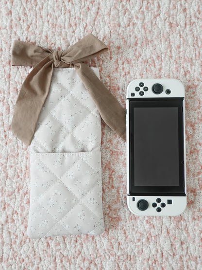 Cinnamon Latte Nintendo Switch Quilted Sleeve