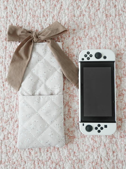 Cinnamon Latte Nintendo Switch Quilted Sleeve