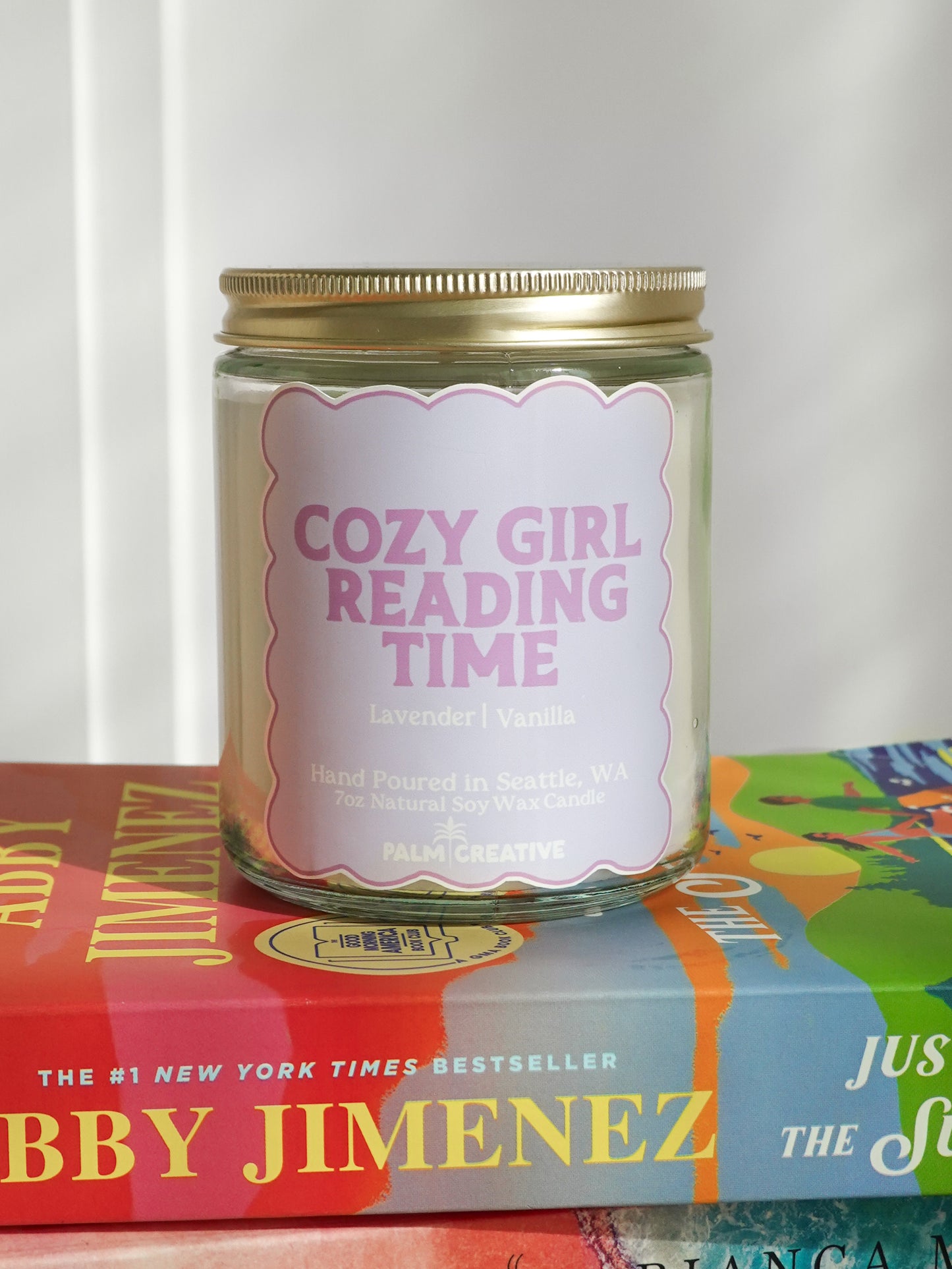 Cozy Girl Reading Time Candle