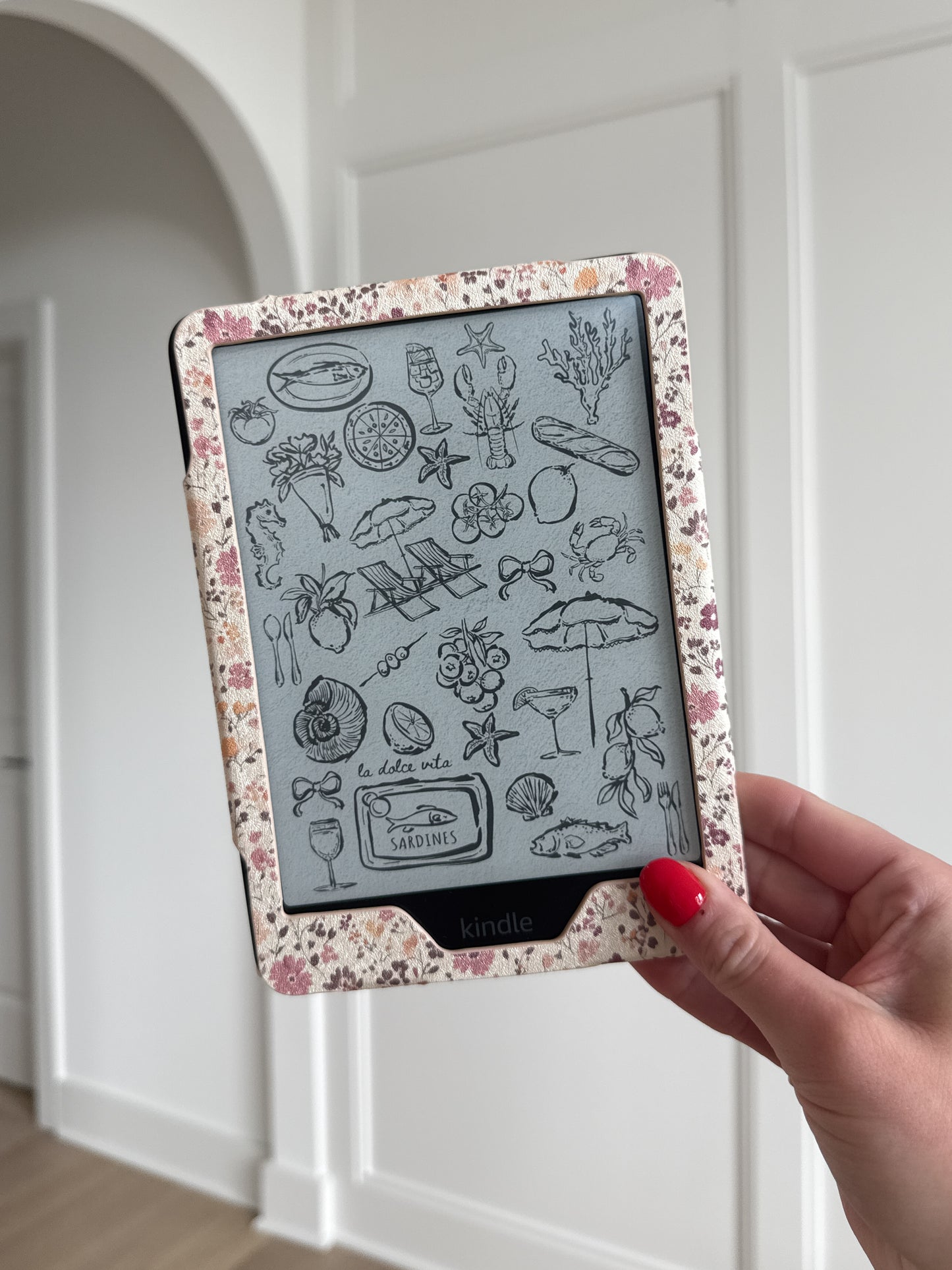 Fall Meadows Floral Kindle Case