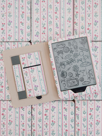 Field of Dreams Pink Floral Kindle Case