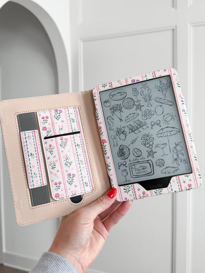 Field of Dreams Pink Floral Kindle Case