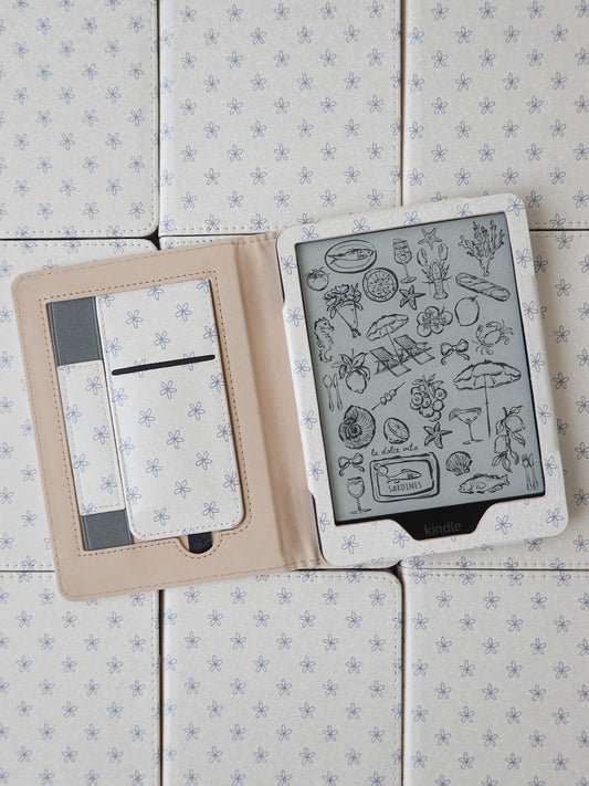 Happily Ever After Neutral Floral Kindle Case