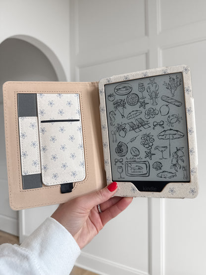Happily Ever After Neutral Floral Kindle Case