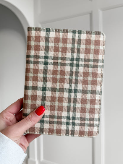 Hazel Plaid Checkered Kindle Case