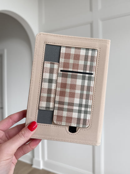 Hazel Plaid Checkered Kindle Case