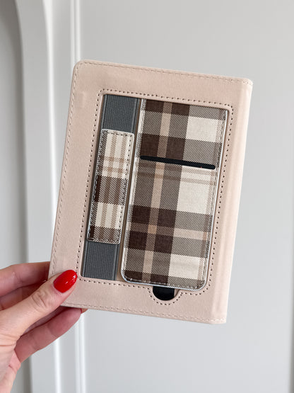 Caramel Plaid Brown and Tan Kindle Case