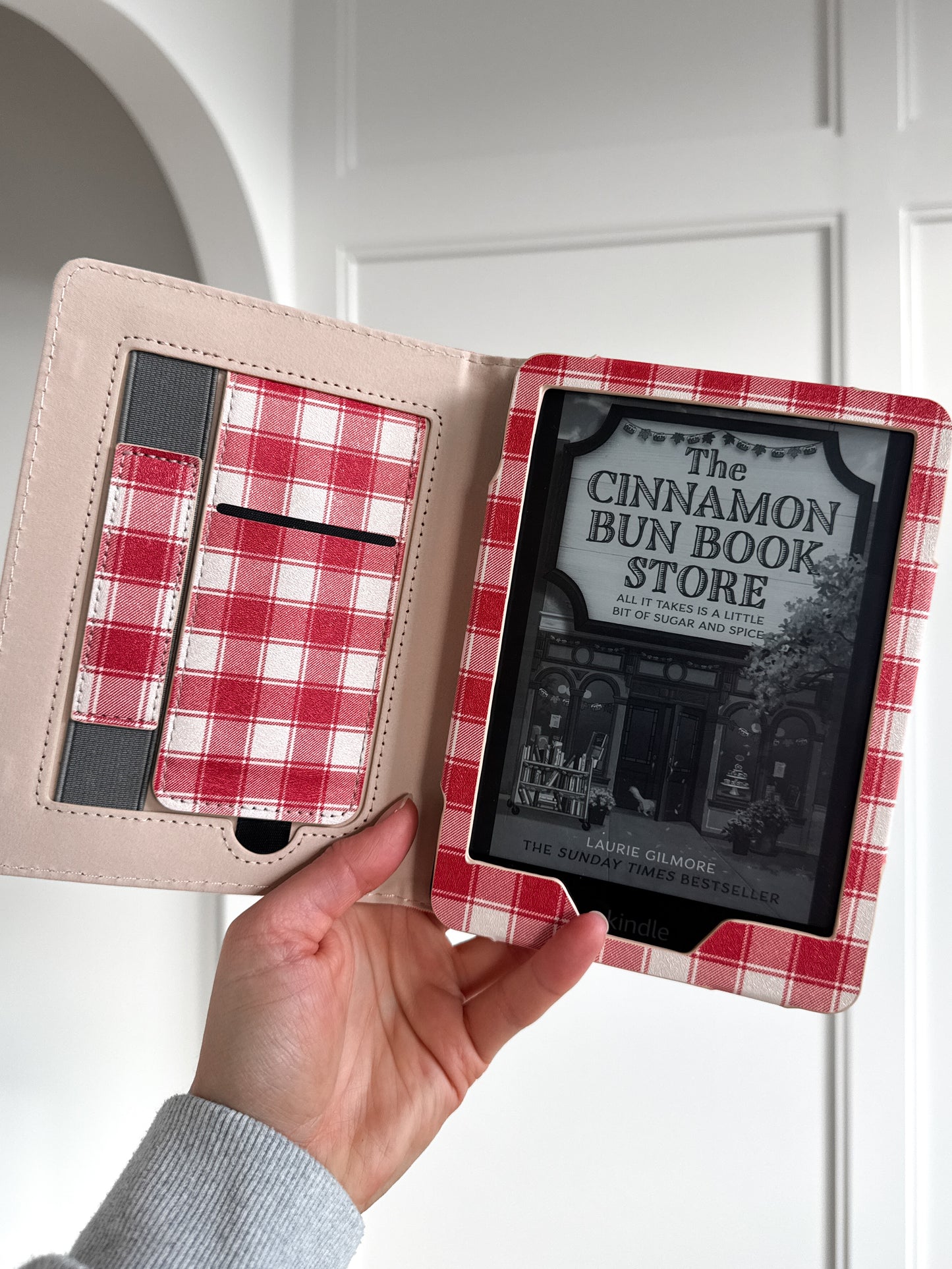 Jolly Red Checker Kindle Case