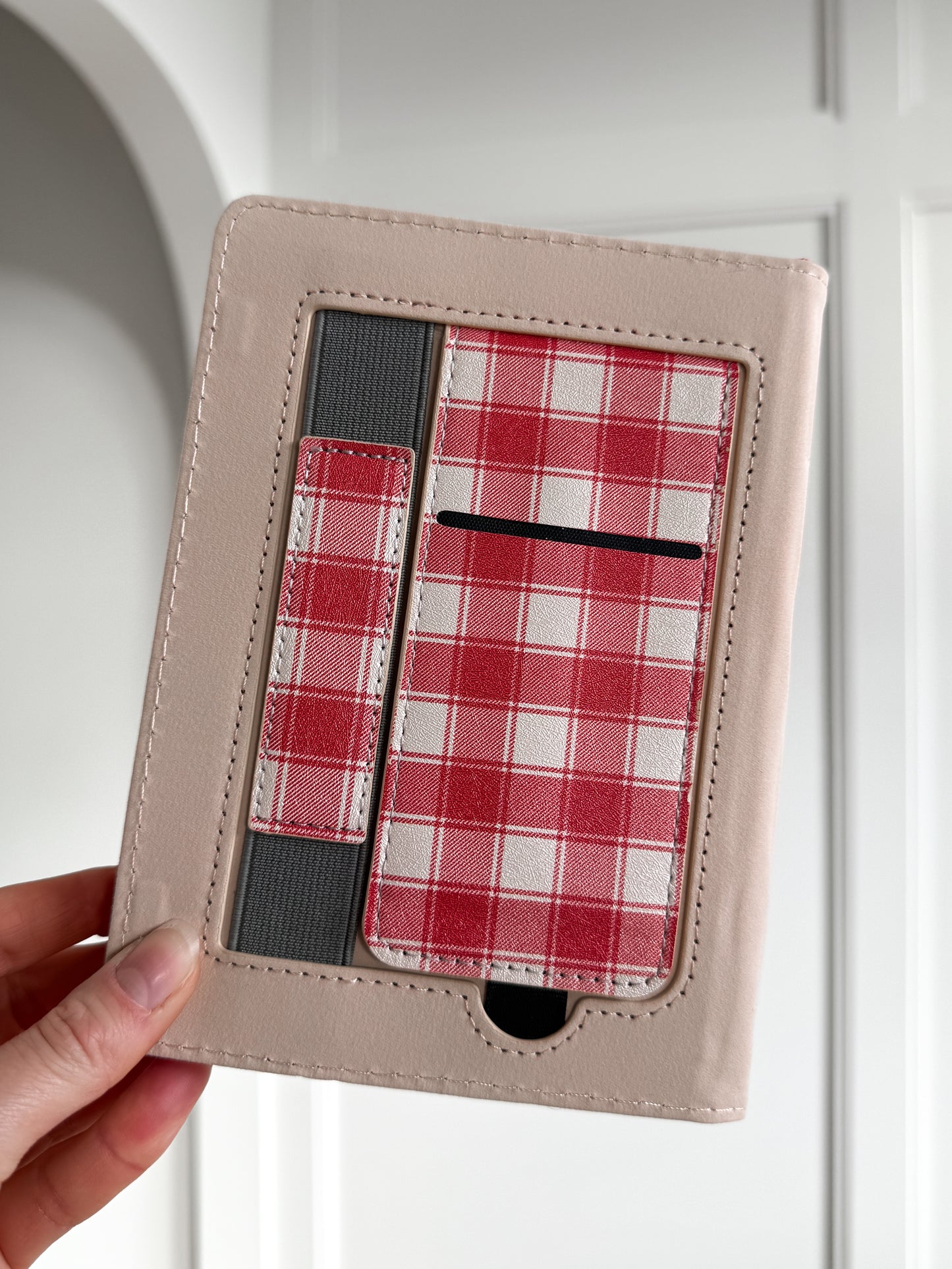 Jolly Red Checker Kindle Case