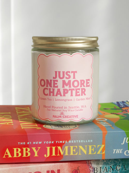 Just One More Chapter Candle