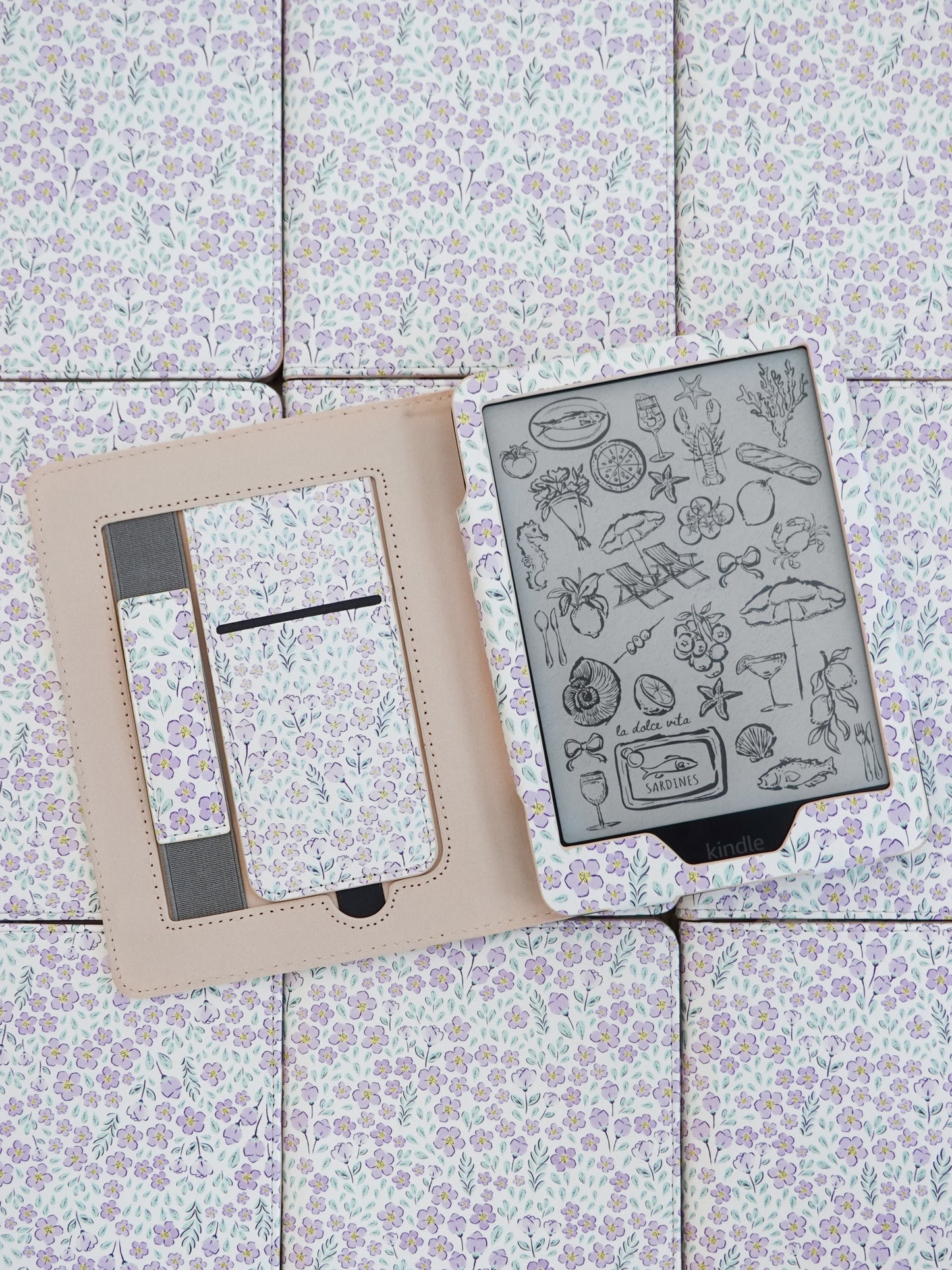 Lavender Haze Floral Kindle Case