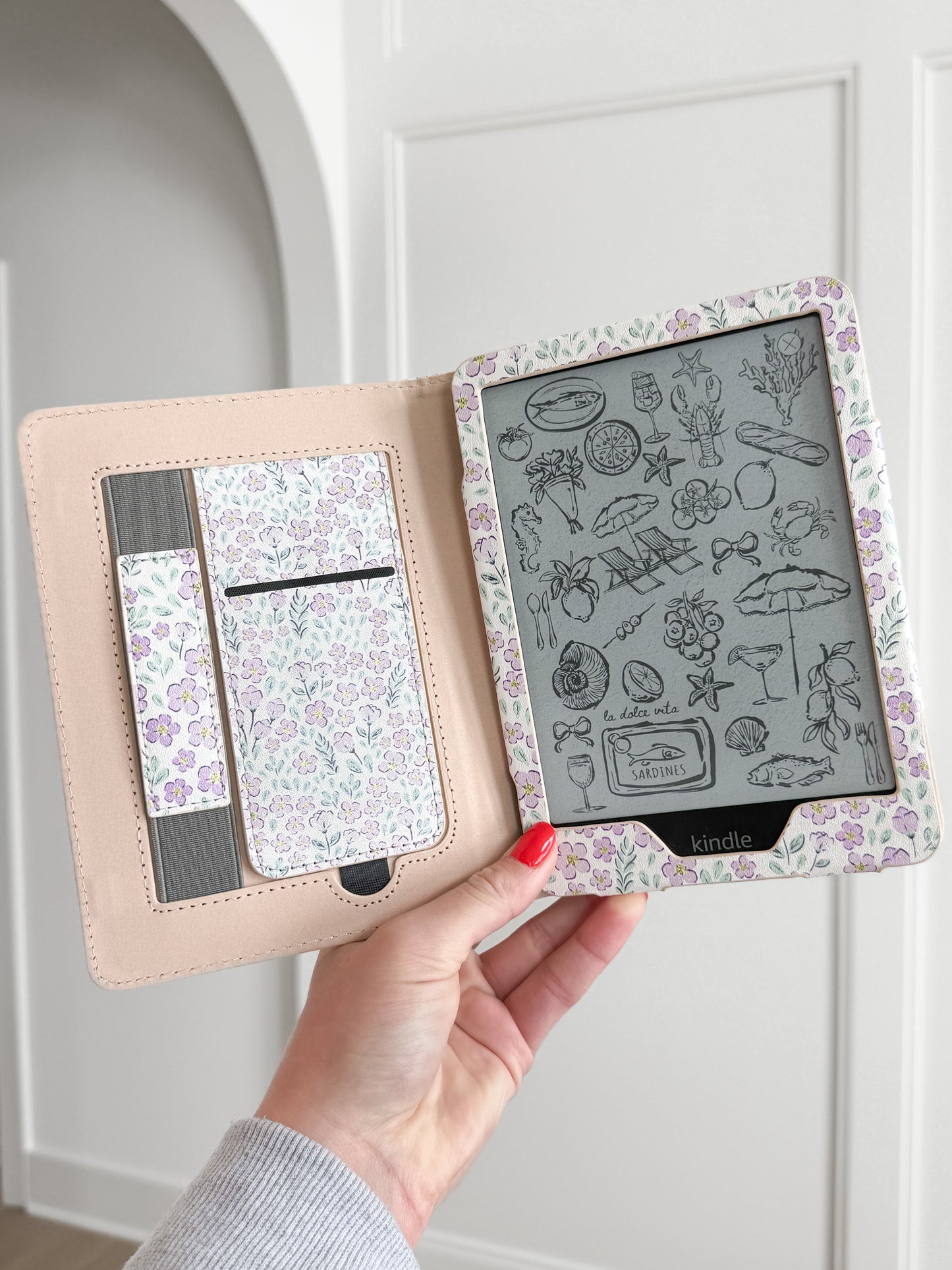Lavender Haze Floral Kindle Case