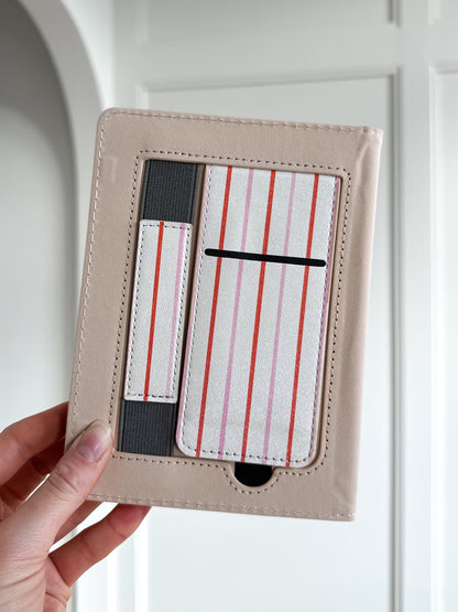 Peppermint Red & Pink Strip Kindle Case