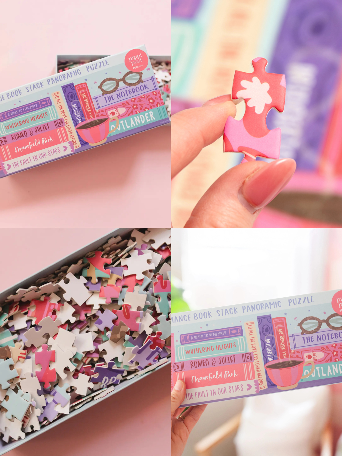 Romance Novels Bookshelf - 400 Piece Jigsaw Puzzle