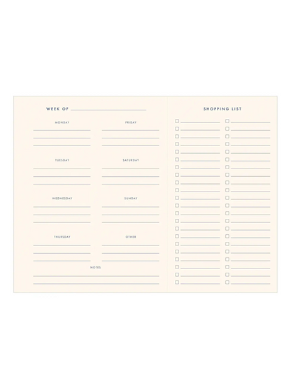 Scattered Flowers Blue Meal Planner