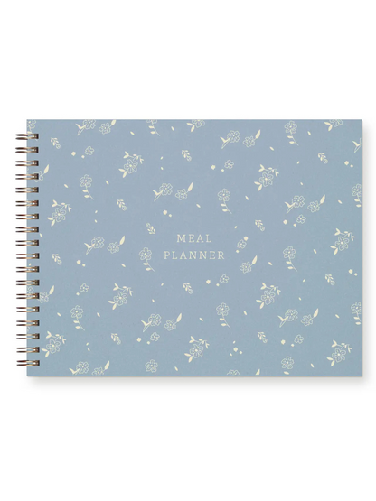 Scattered Flowers Blue Meal Planner