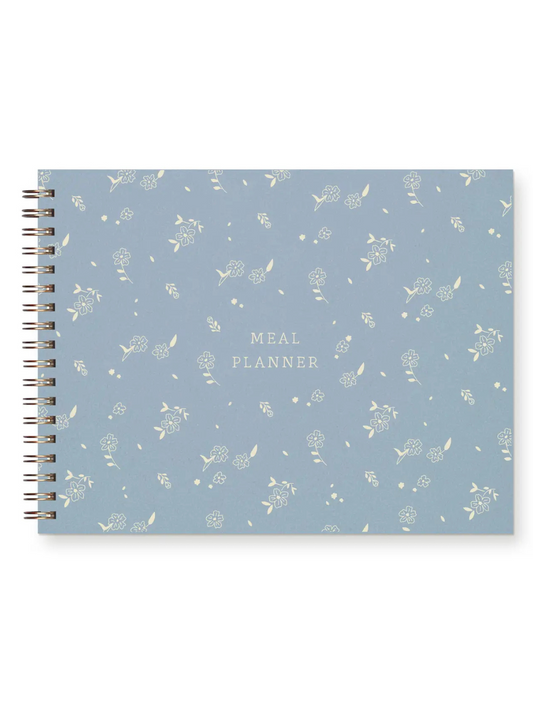 Scattered Flowers Blue Meal Planner