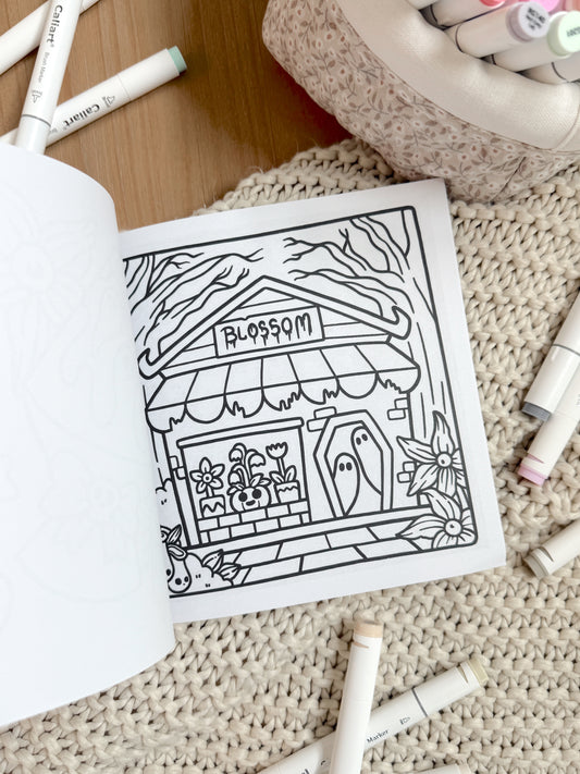 Spooky Cutie Halloween Coloring Book