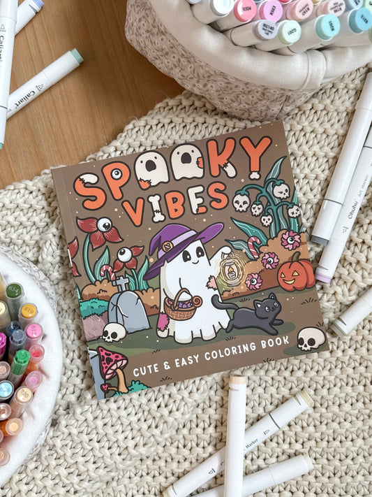 Spooky Vibes Halloween Coloring Book
