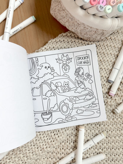 Spooky Vibes Halloween Coloring Book