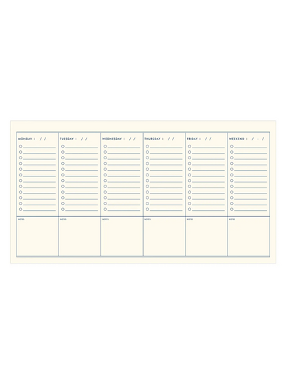 The Weekly Log Weekly Beige Planner