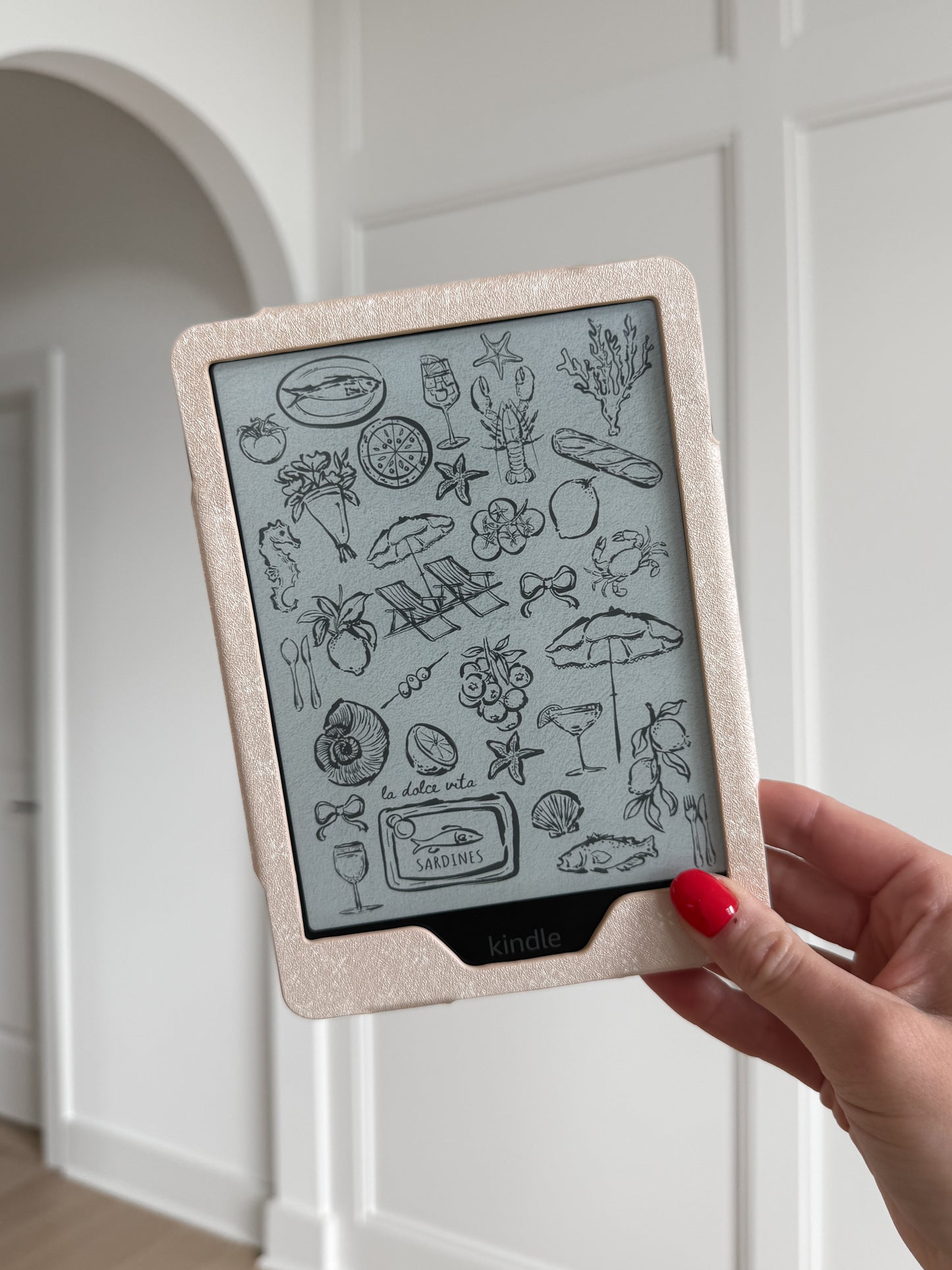 Vanilla Latte Neutral Kindle Case