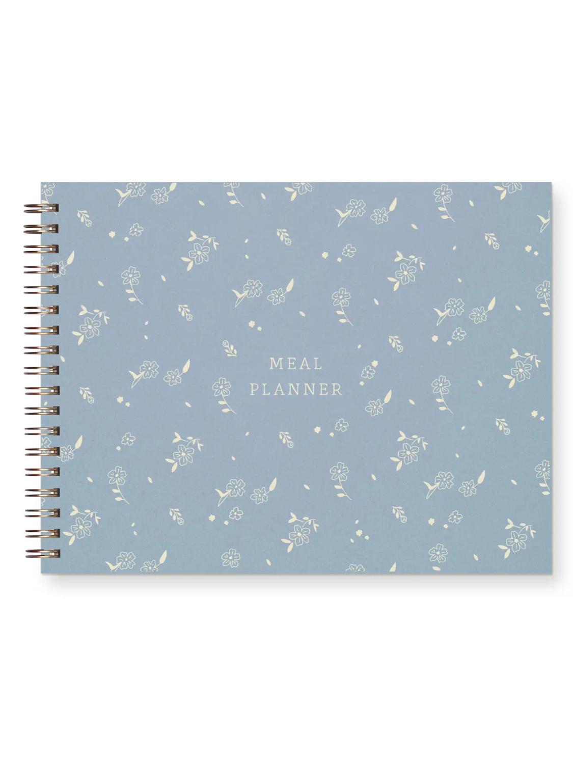 Scattered Flowers Blue Meal Planner