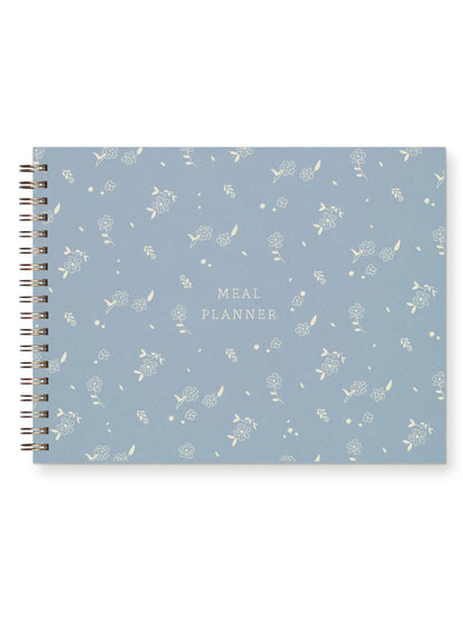 Scattered Flowers Blue Meal Planner