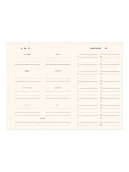 Scattered Flowers Blue Meal Planner
