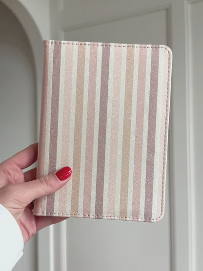 Blush Striped Neutral Kindle Case